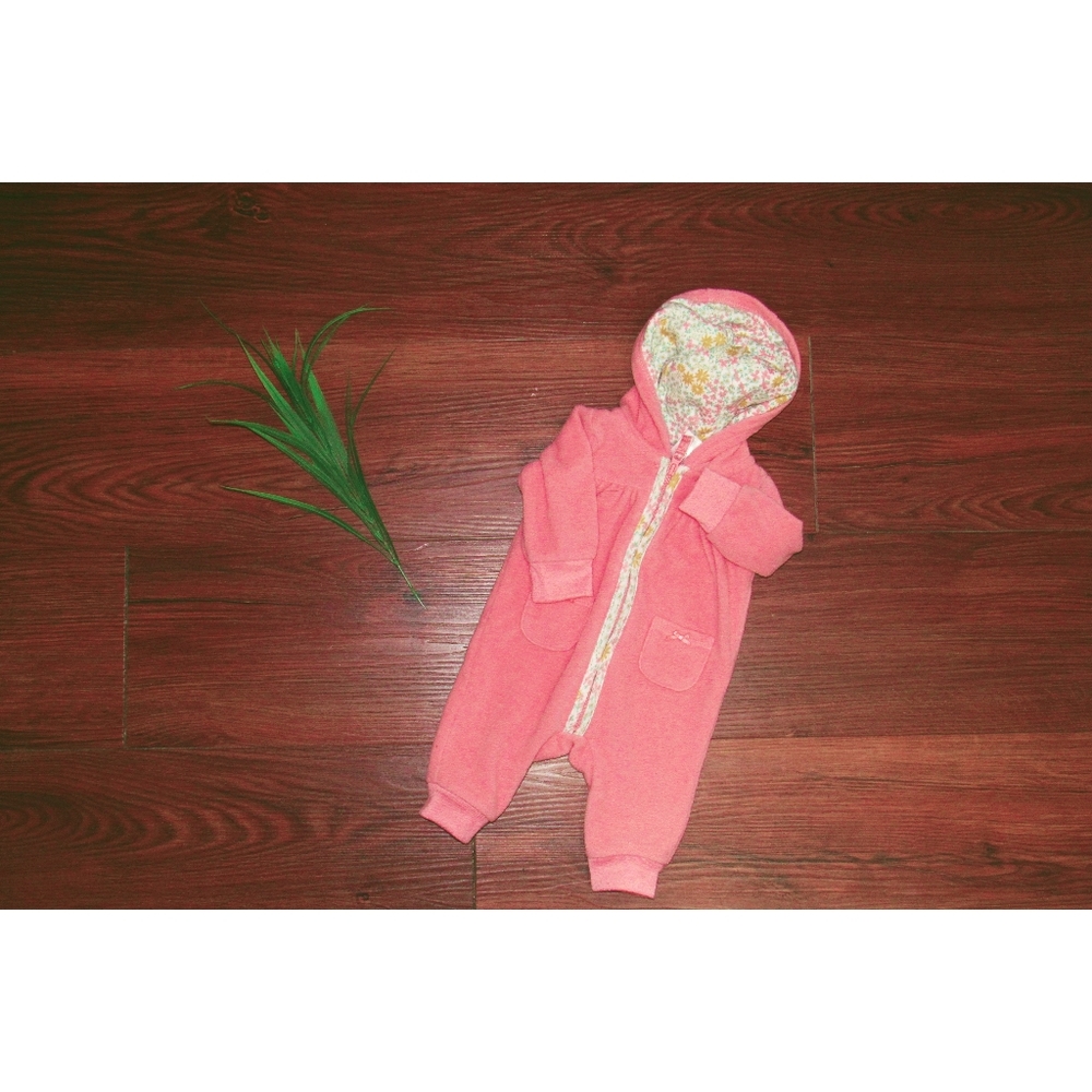 Pink floral Newborn Jumpsuit